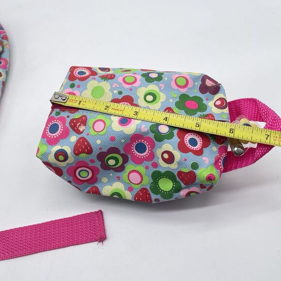 Vintage 2004 Strawberry Shortcake Backpack & Coin Pouch Kids School Bag Flowers - Picture 14 of 14